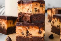 Cookie Dough Brownies Recipe: Gooey Brownies with Edible Dough Layer