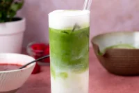 Iced Raspberry Matcha Latte Recipe | Refreshing Summer Drink