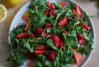 Spring Strawberry and Arugula Salad with Balsamic Glaze