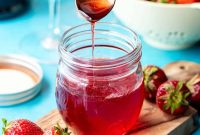 Homemade Strawberry Syrup Recipe for Drinks & Desserts