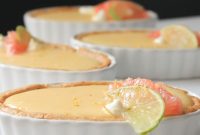 Brown Butter Crust Grapefruit Curd Tarts for Summer Baking