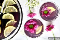 Sparkling Strawberry Lemonade Prosecco Punch for Easter Brunch