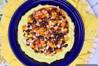 Texas Caviar Dip with Avocado Cream Cheese Twist
