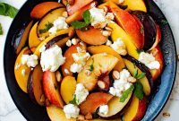 Stone Fruit Salad with Goat Cheese and Honey-Lemon Vinaigrette Recipe