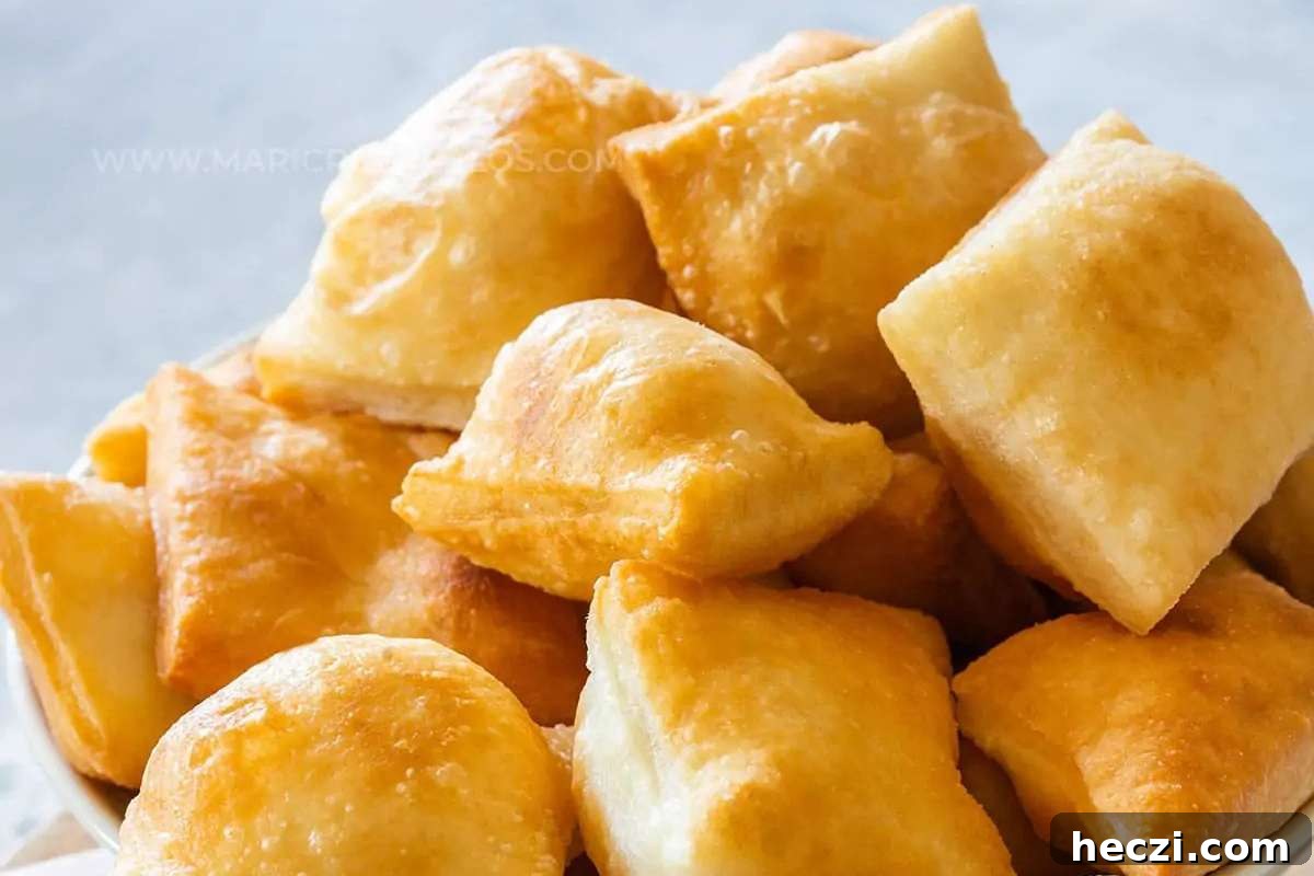 An Italian appetizer - a bowl of fried dumplings in a white bowl.