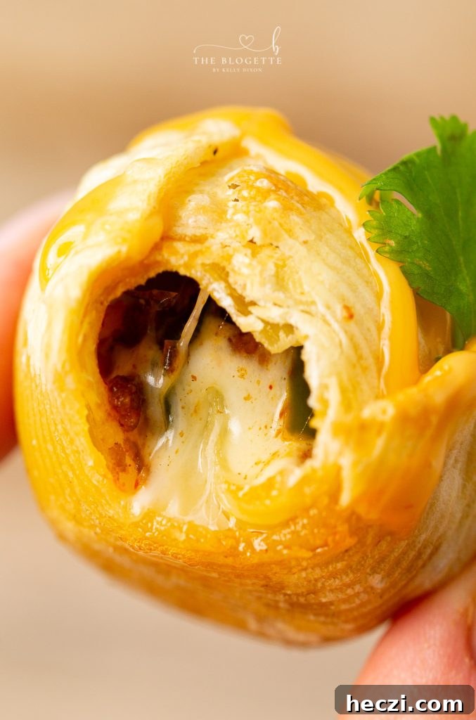 Air Fryer Taco Stuffed Shells recipe features seasoned ground beef and ooey-gooey cheese melted inside of slightly crisp air-fried shells.