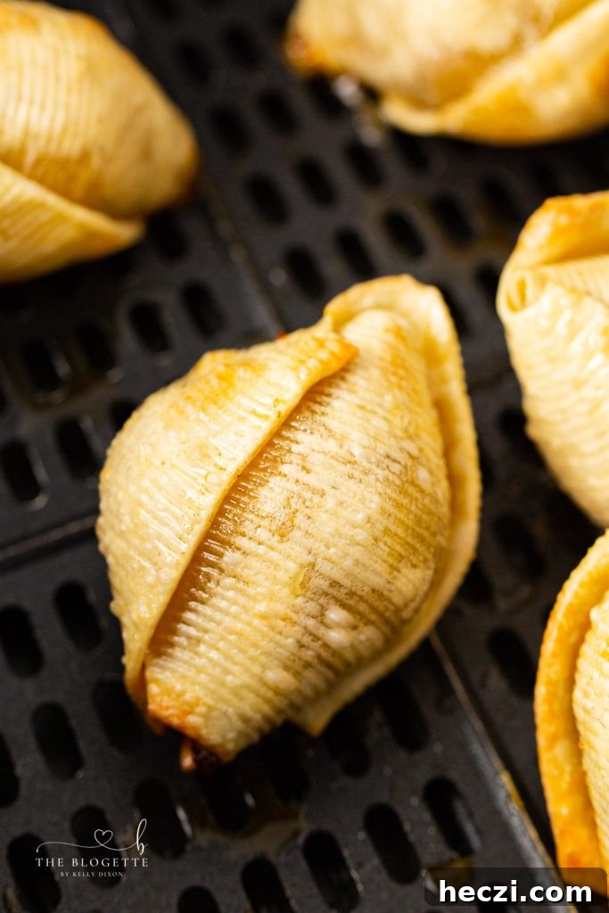 Taco Shells in Air Fryer Filled with Meat and Cheese