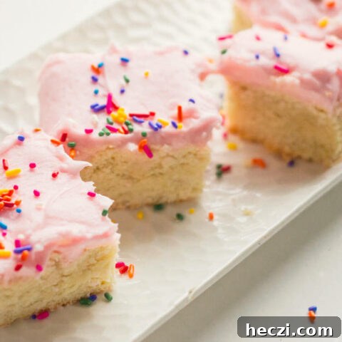 Image for Shortbread sugar cookie bars with cream cheese buttercream