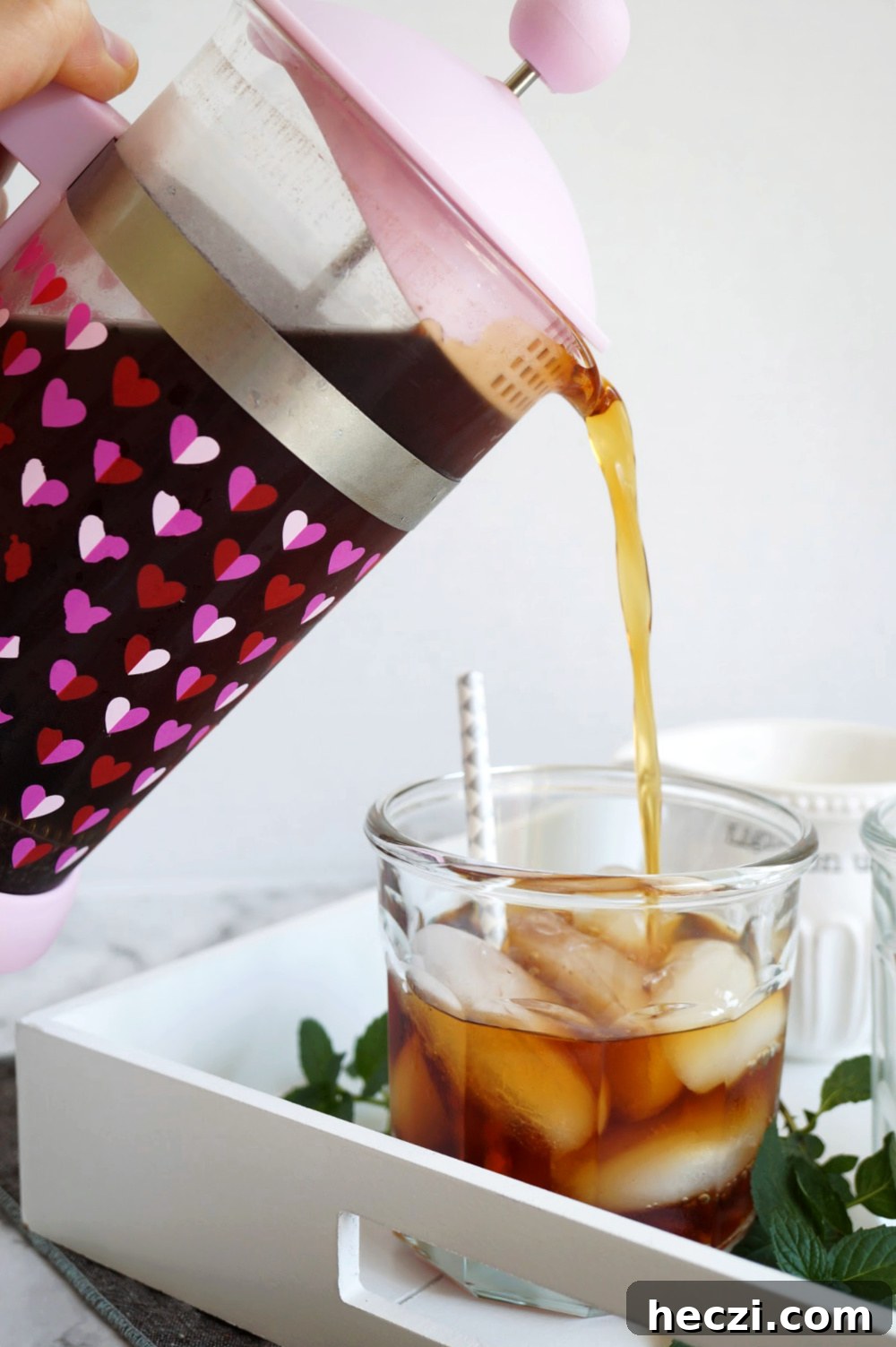 French Press Cold Brew Coffee: Smooth, Strong Cold Brew Recipe 2 pouring cold brew into cup