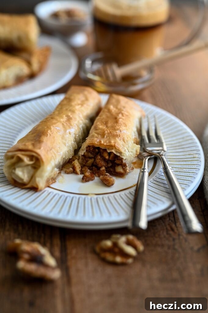 Authentic Greek Baklava Recipe — Traditional Μπακλαβά Dessert 10 Saragli or Baklava cigars are a traditional Greek syrup soaked dessert make with phyllo dough and nuts