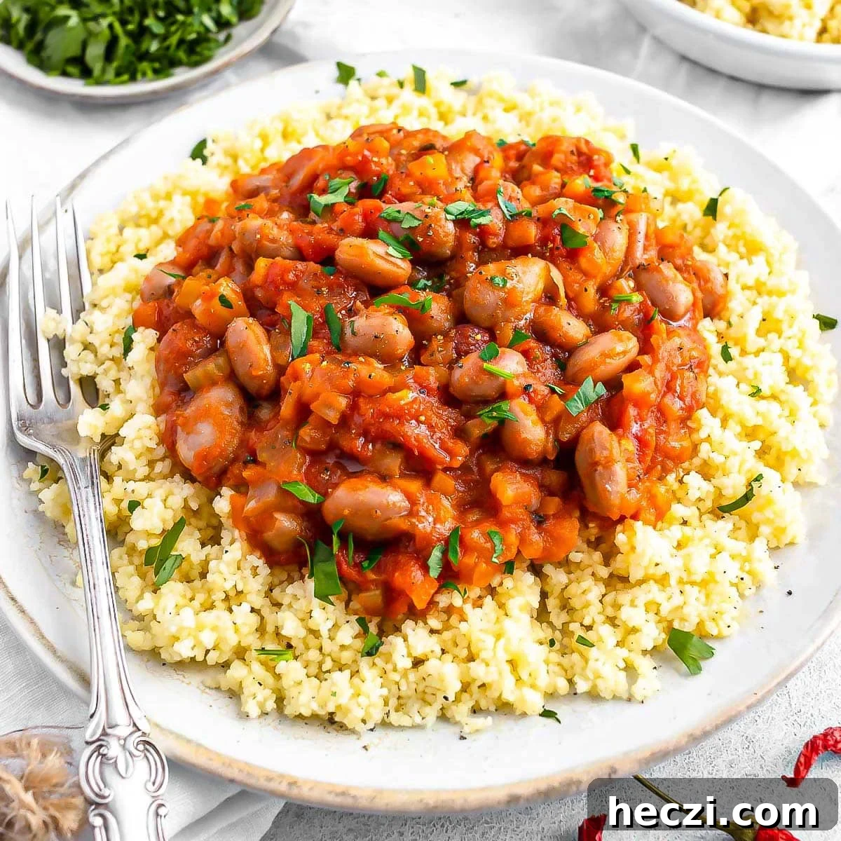 19 Budget-Friendly Bean Recipes to Save You Money Weekly 14 Bean stew with a fork