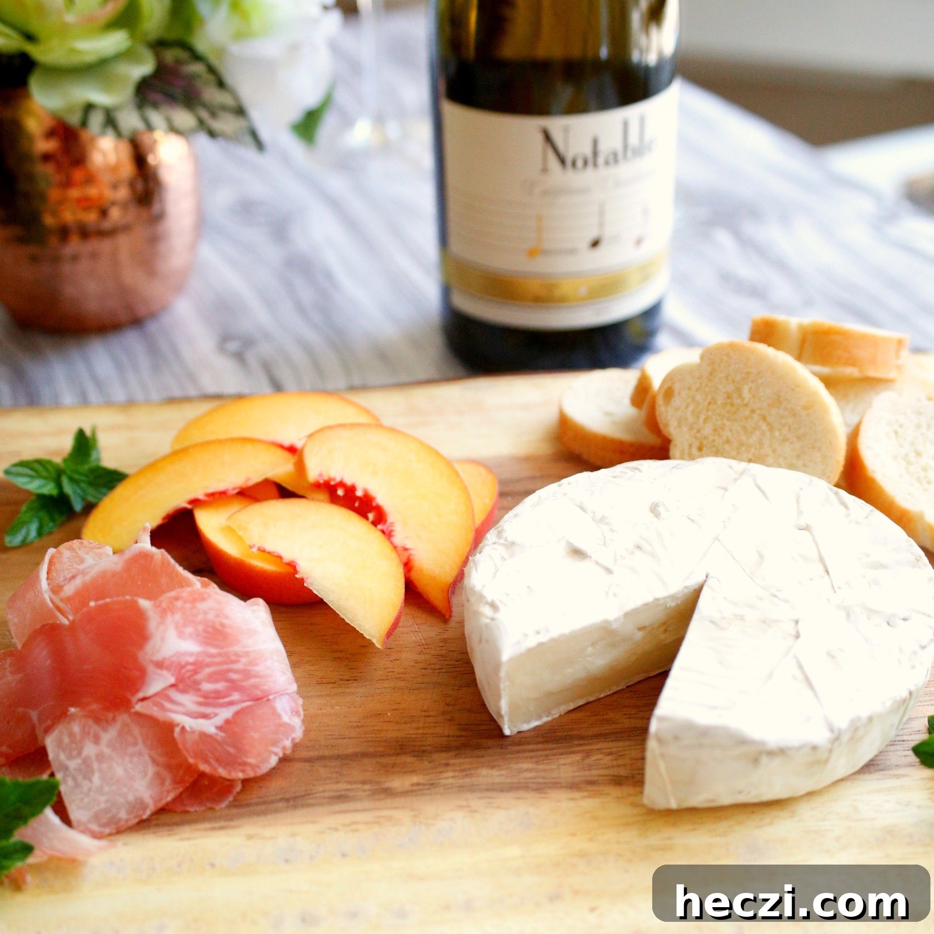 Chardonnay Pairing: Brie, Peach & Prosciutto Crostini Ideas 6 img 1242 5
