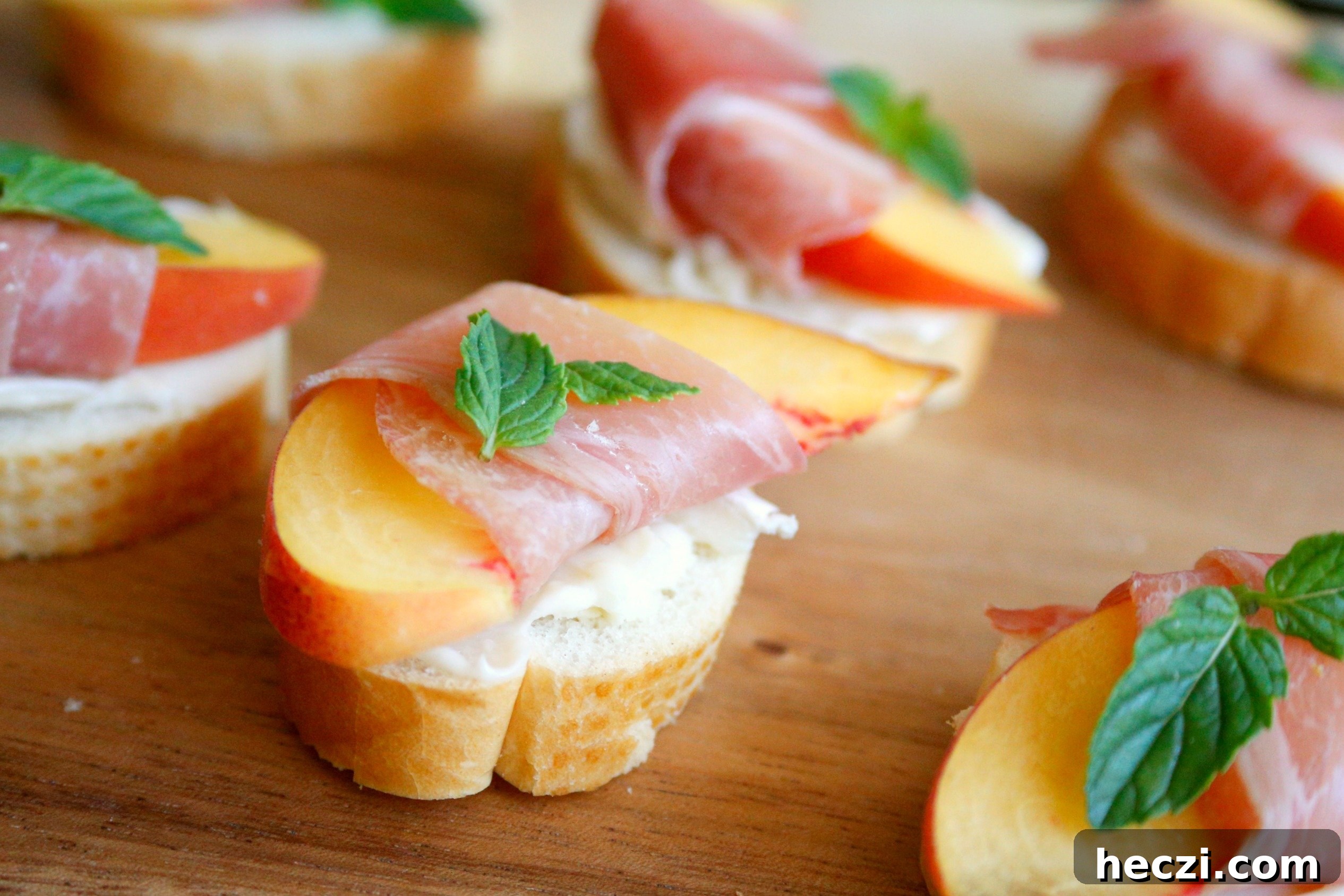Chardonnay Pairing: Brie, Peach & Prosciutto Crostini Ideas 7 img 1242 6 1