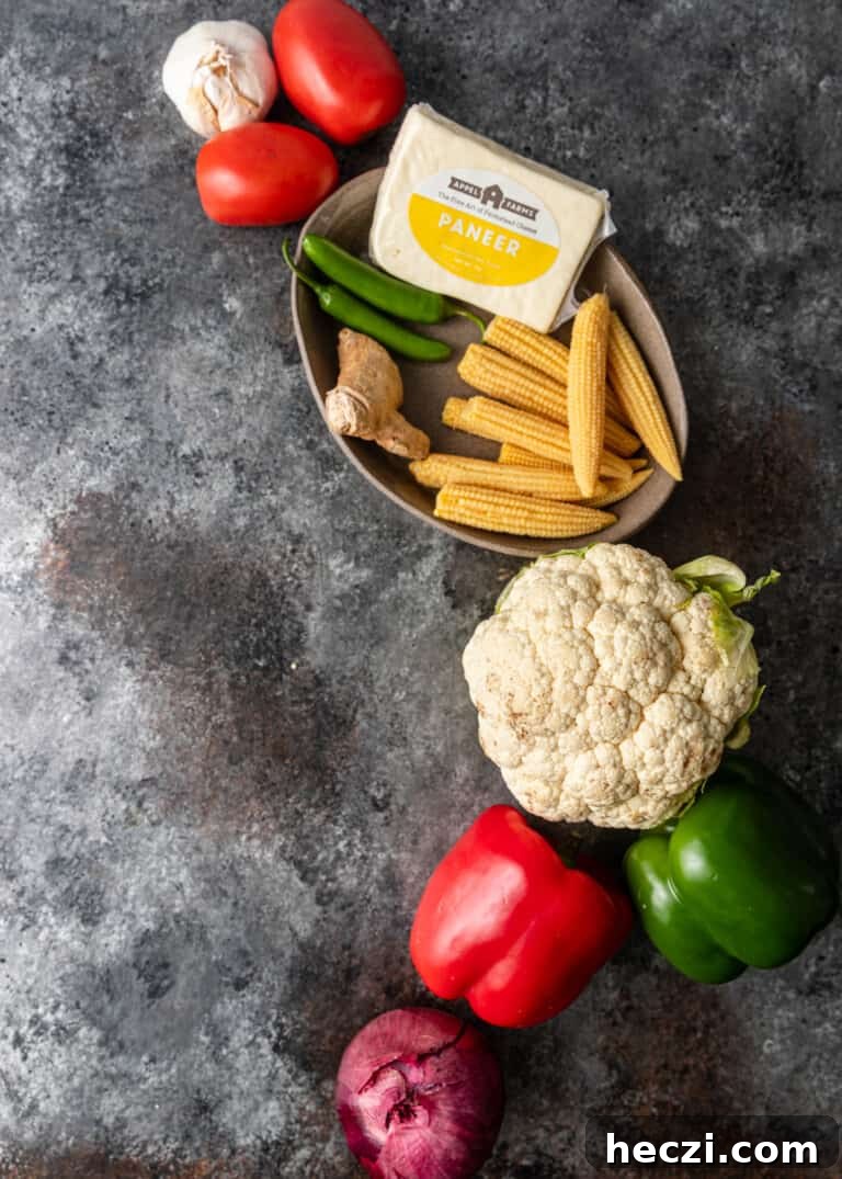 Vegetable Jalfrezi Stir-Fry Recipe: Quick Spicy Indian Veg Stir-Fry 4 overhead: ingredients needed for my vegetable jalfrezi recipe