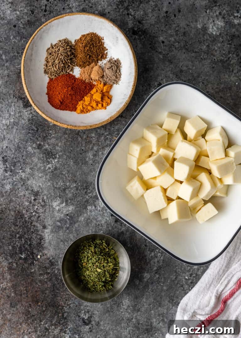 Vegetable Jalfrezi Stir-Fry Recipe: Quick Spicy Indian Veg Stir-Fry 6 overhead: more prepped ingredients for my vegetable jalfrezi recipe