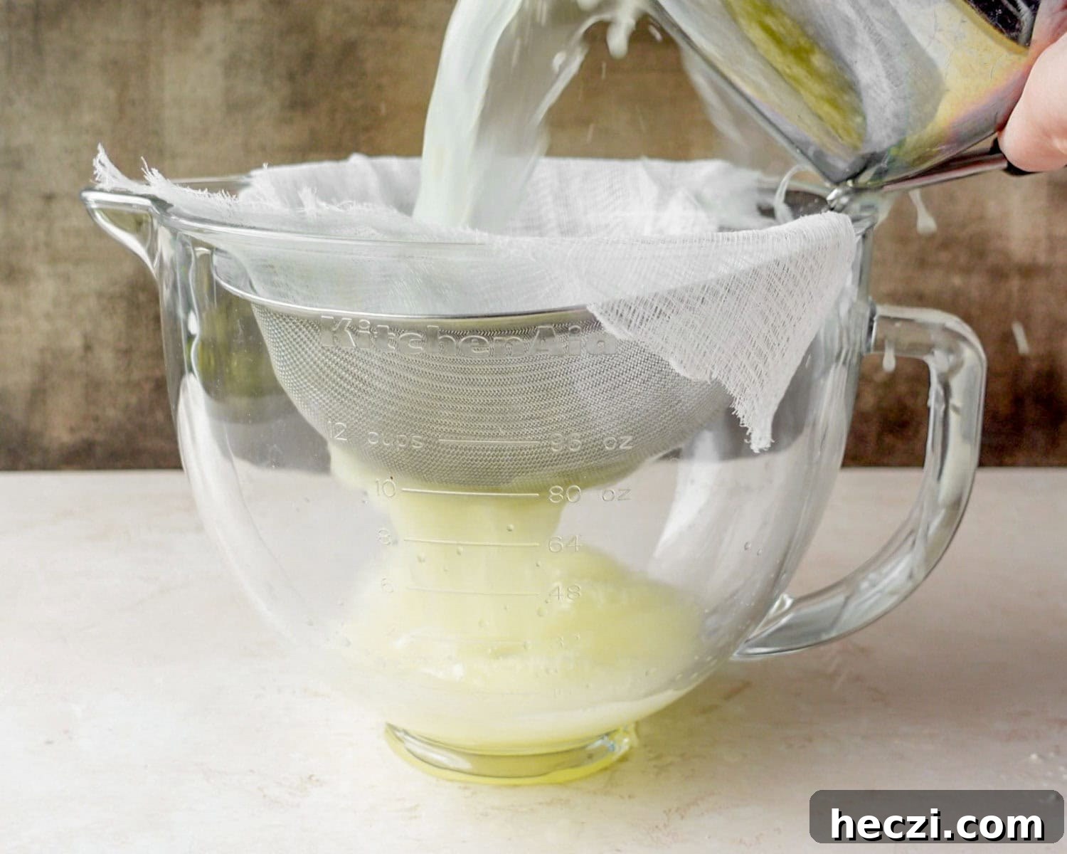 Quick Homemade Ricotta Cheese in Under 30 Minutes 17 Use a deep bowl to strain homemade ricotta so the strainer is not sitting in the liquid.