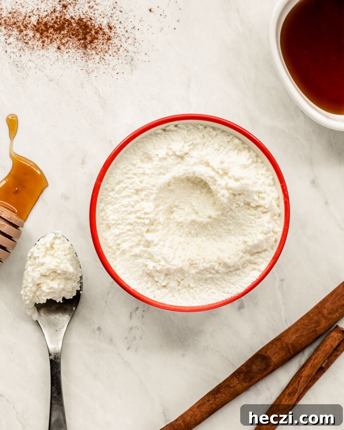 Quick Homemade Ricotta Cheese in Under 30 Minutes 25 Make an easy dessert using ricotta by adding honey and cinnamon.