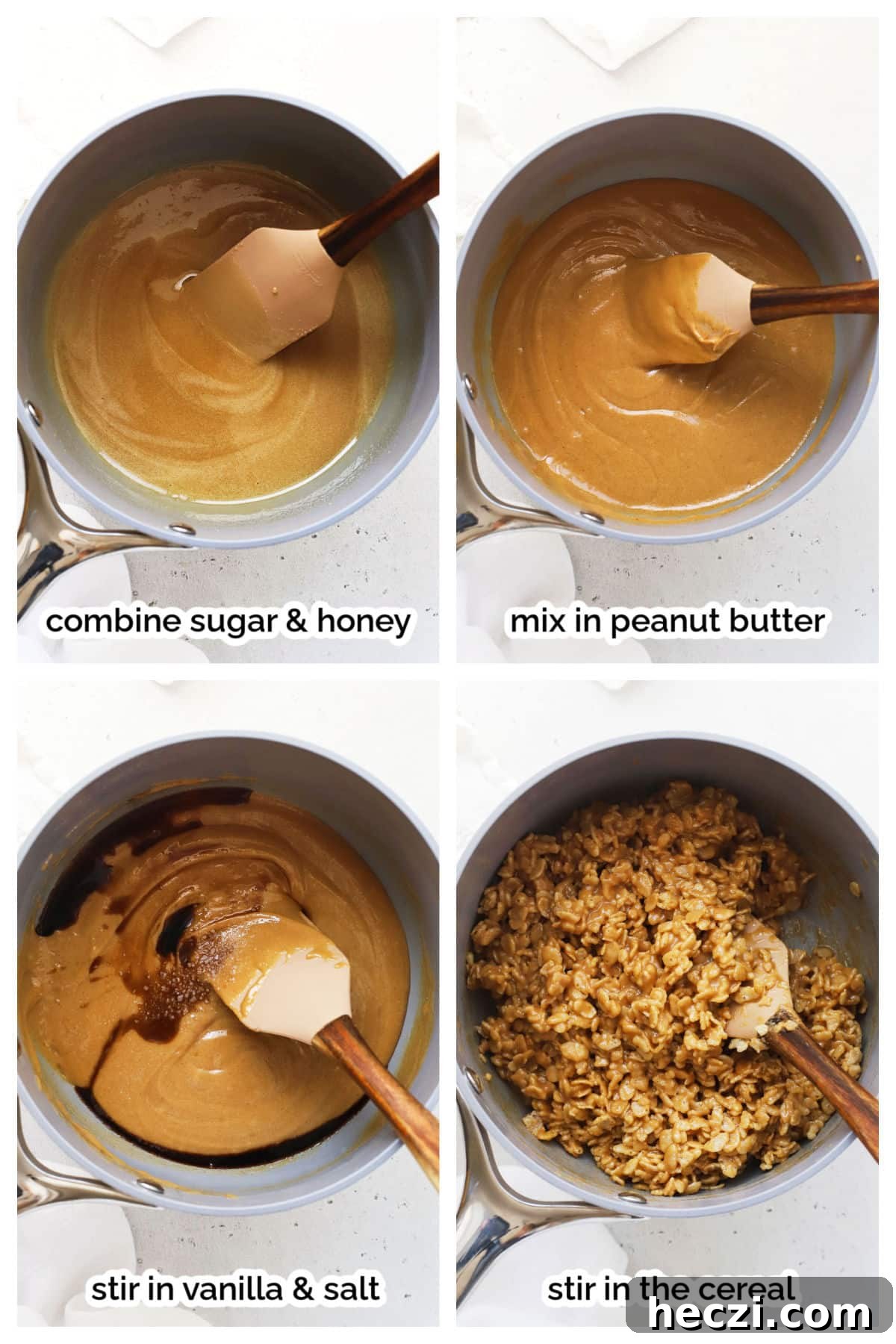 Gluten-Free Scotcheroos Recipe: Chewy Peanut Butter & Butterscotch Bars 4 mixing up gluten-free scotcheroos step by step