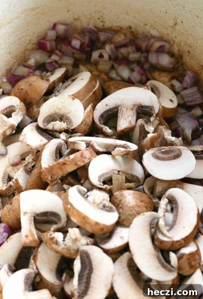 Marsala Braised Beef Steewith Mushrooms and Red Wine Sauce 4 Mushrooms and onions make the base of the gravy for a stew recipe.