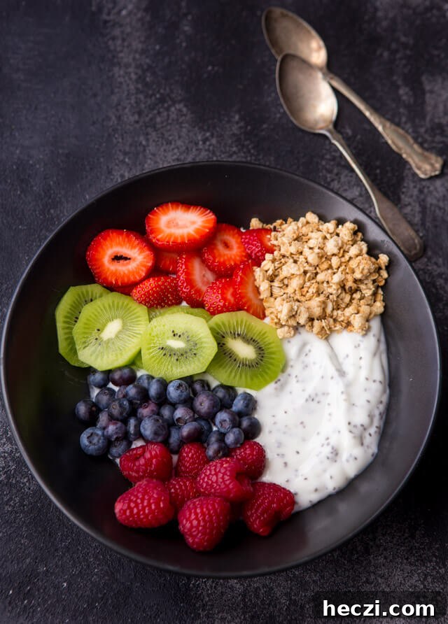 Protein-Packed Chia Yogurt Breakfast Bowl with Berries 2 Chia Yogurt Breakfast Bowl