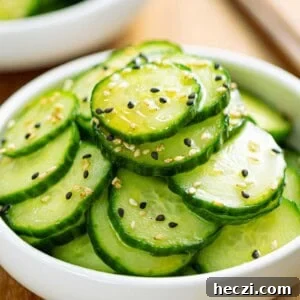 Sunomono or Japanese cucumber salad.