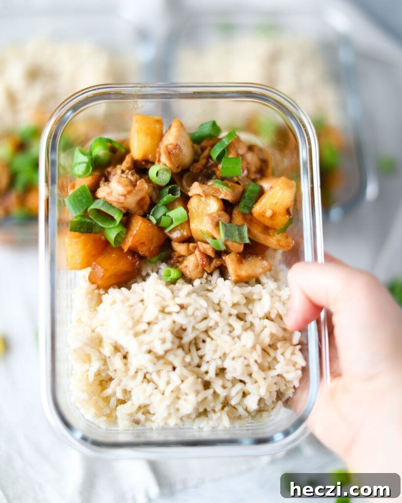 27 High-Protein Cold Lunch Ideas for Work and On-the-Go 12 Spicy Pineapple Chicken Meal Prep