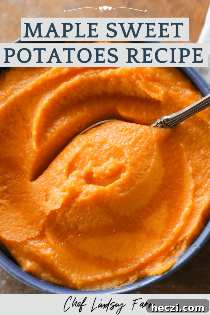 Maple-Glazed Mashed Sweet Potatoes with Cinnamon 6 Maple Mashed Sweet Potatoes