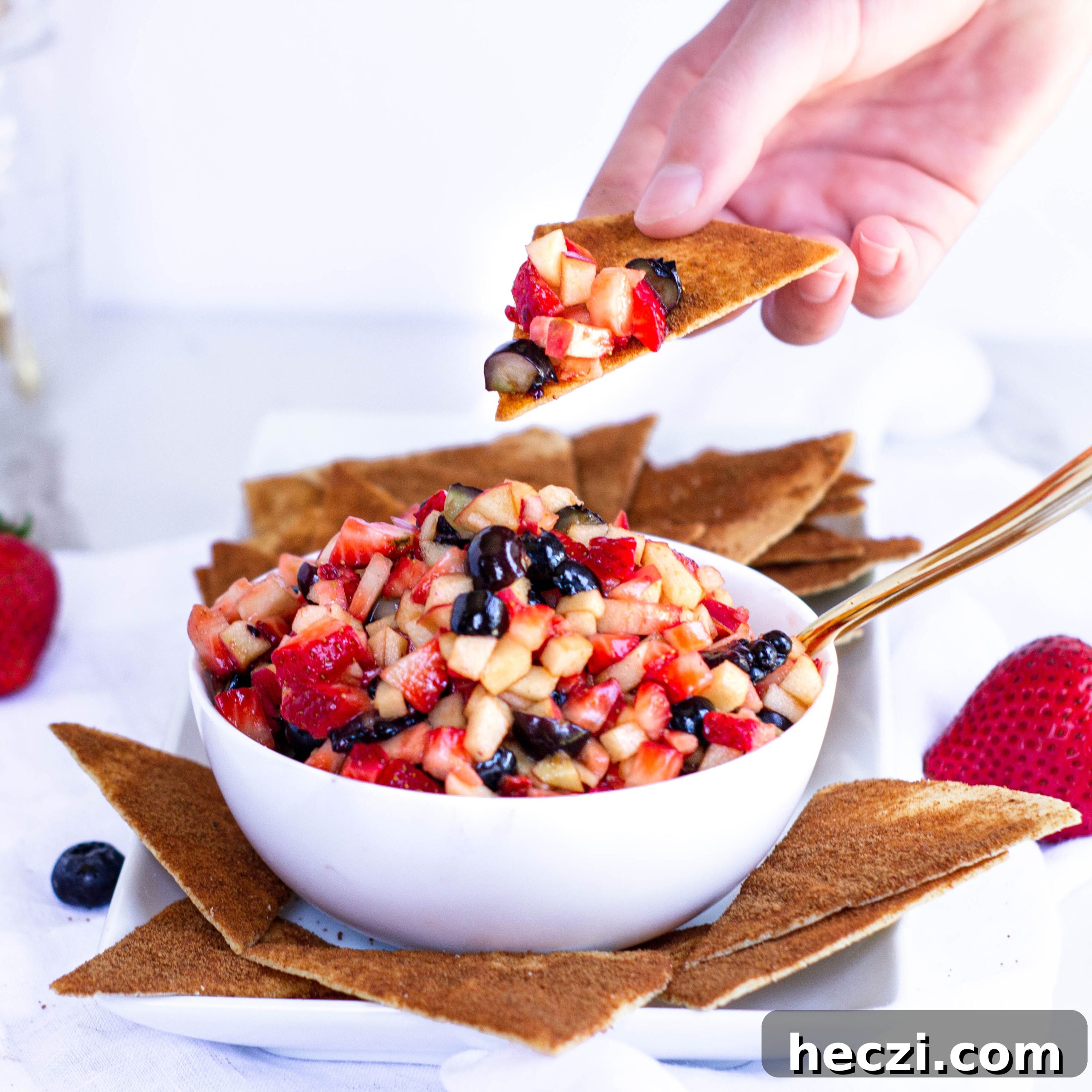 Fruit Salsa & Cinnamon Chips