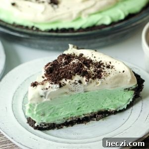 Grasshopper (Mint Oreo) Pie