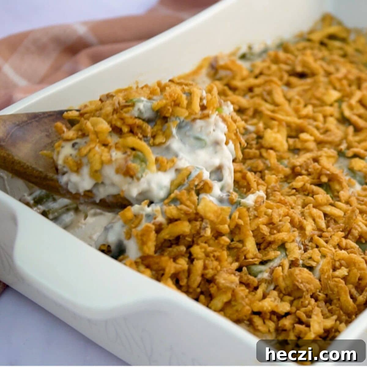 classic green bean casserole recipe by farmhouseharvest.net