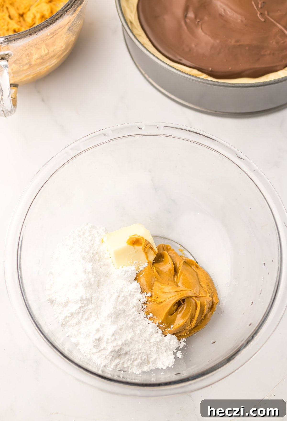 peanut butter frosting for buckeye cheesecake