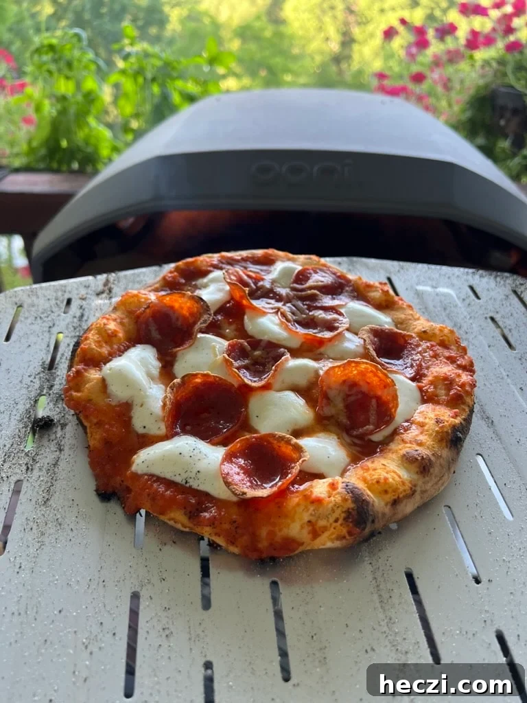 Top Gifts for Sourdough Bakers: 30+ Ideas They'll Love 29 Pizza on a pizza peel being pulled out of an Ooni pizza oven.