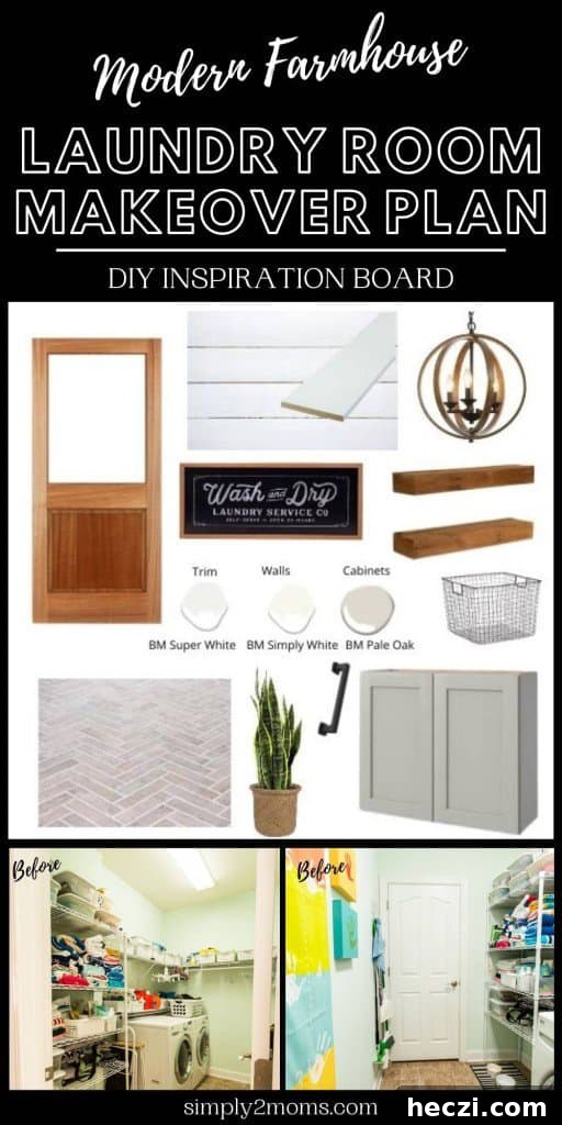 Modern Farmhouse Laundry Room Design Guide: Layouts, Storage & Decor 12 pinterest