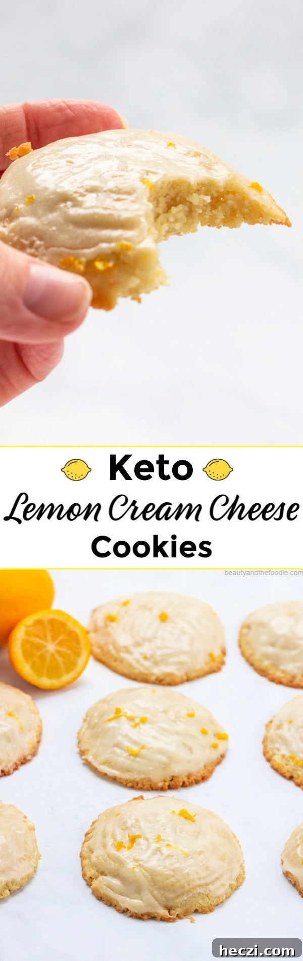 Keto Lemon Cream Cheese Cookies