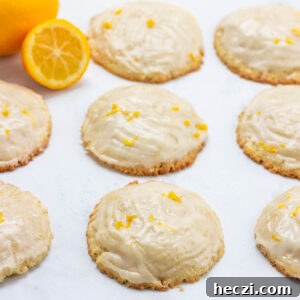 Low carb keto lemon cream cheese cookies with lemon icing