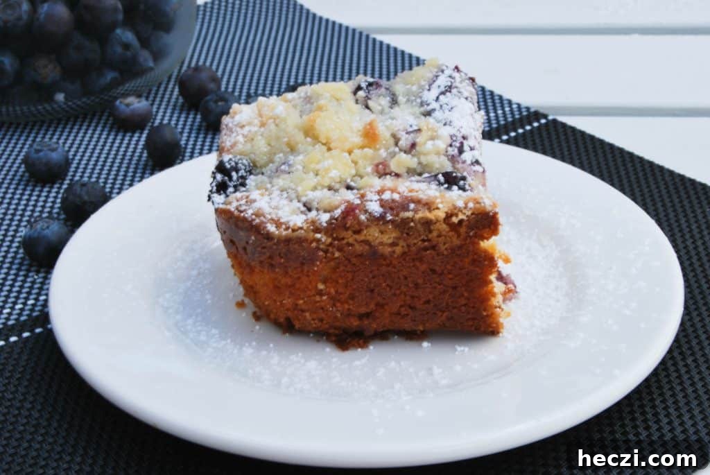 Blueberry Coffee Cake Recipe: Moist Layered Cake with Streusel 2 img 168 5