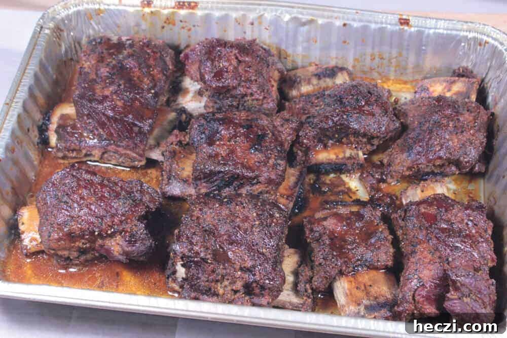 Finished ribs after glaze