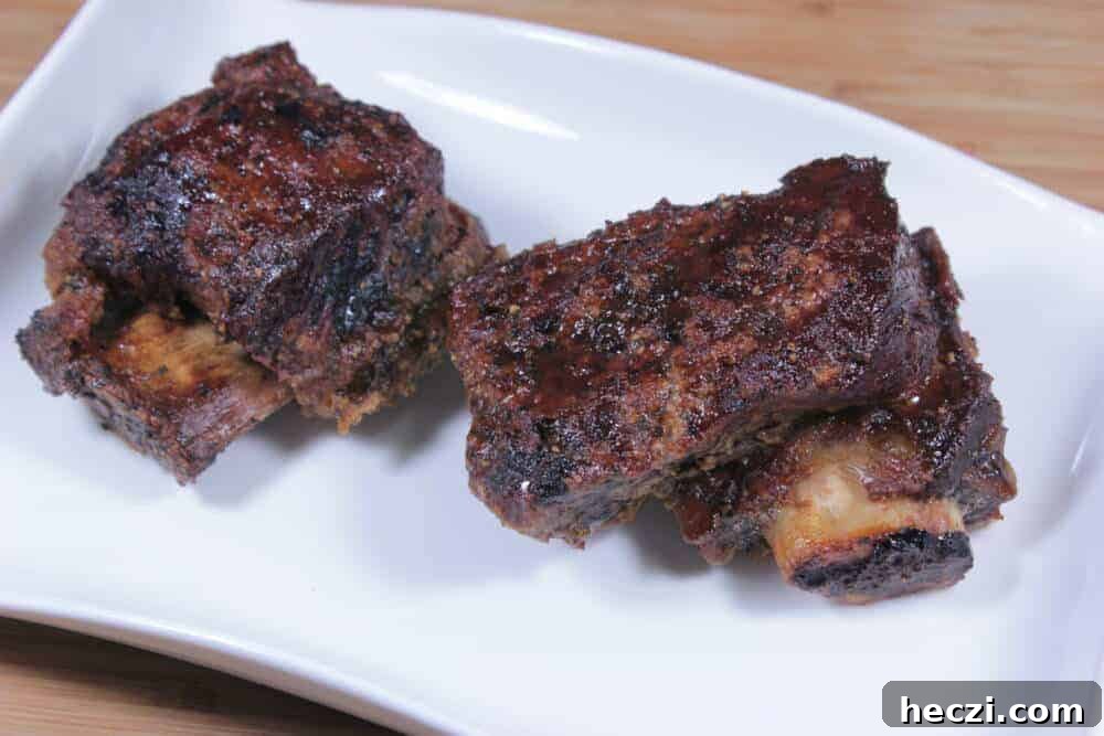 Served wine-braised short ribs