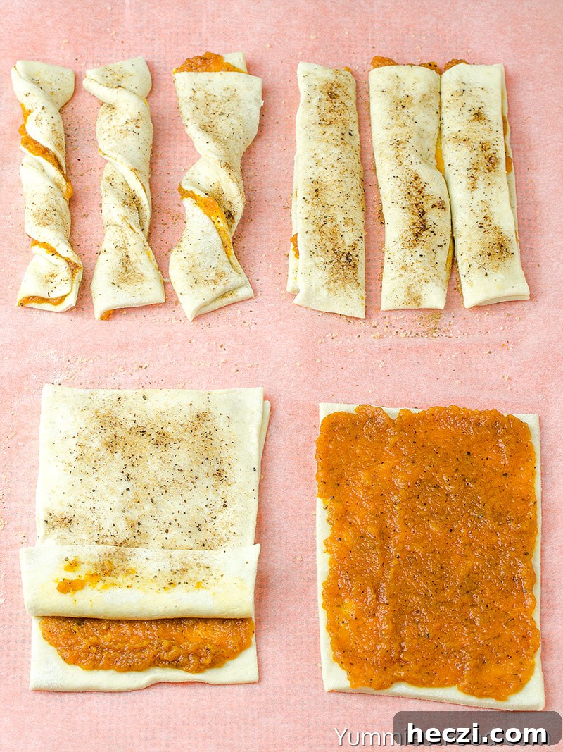 Pumpkin Twists - Making - Step 1