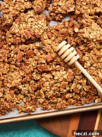 honey almond egg white granola