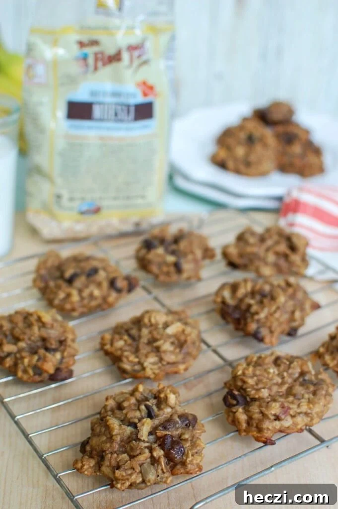 Banana Muesli Breakfast Cookies - a treat