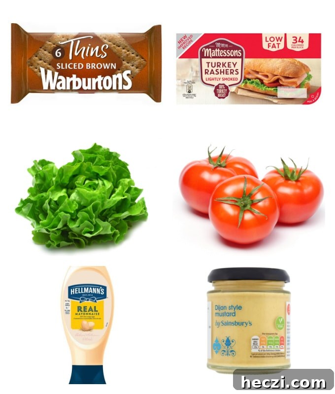 Low-Calorie BLT: Crispy Bacon, Fresh Lettuce & Tomato Recipe 3 BLT ingredients