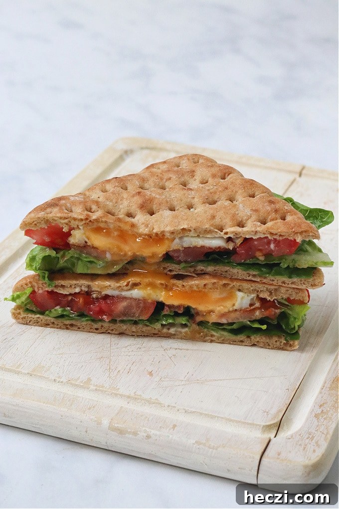 Low-Calorie BLT: Crispy Bacon, Fresh Lettuce & Tomato Recipe 5 Egg, Lettuce & Tomato Sandwich
