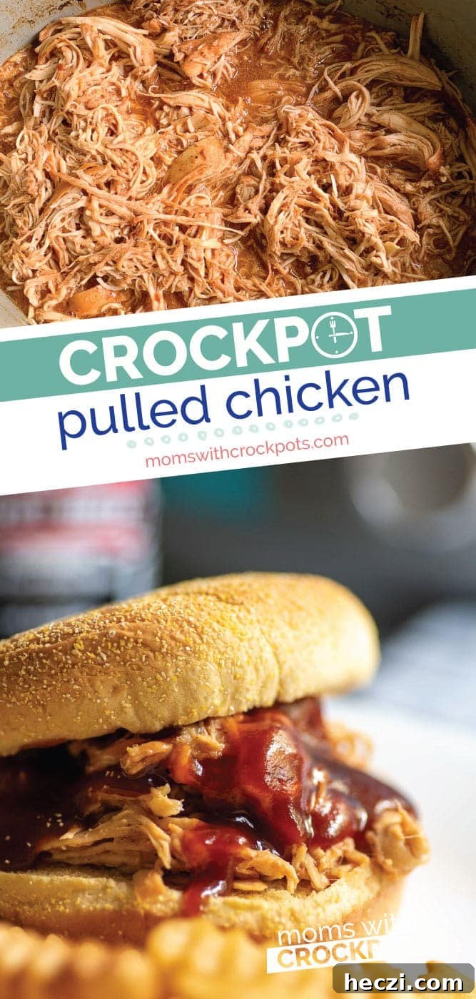 Crock Pot Pulled Chicken Recipe for Tender, Juicy Sandwiches 2 Crock Pot Pulled Chicken