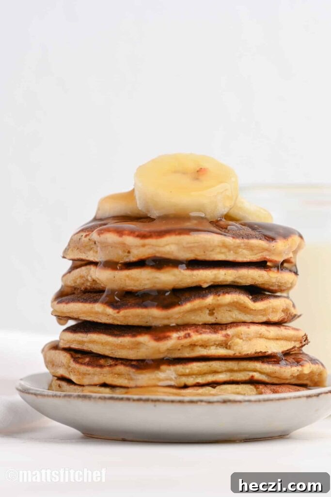 Protein Pancakes with Banana and Greek Yogurt 2 banana protein pancakes recipe