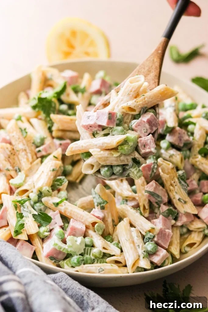 a scoop of paleo pasta salad