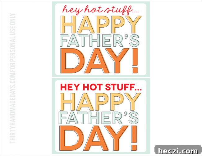 Printable Father's Day Tags 