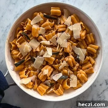Butternut Squash Pasta with Brown Butter Sage Sauce 10 Brown Butter Sage Sauce with Butternut Squash Pasta