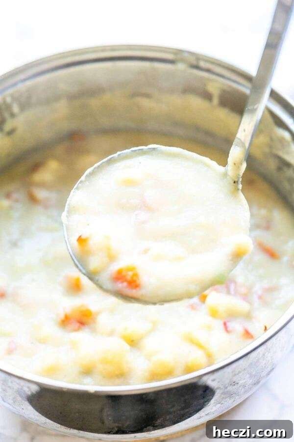 Creamy Cauliflower Soup with Garlic and Parmesan 2 This creamy cauliflower soup is a super-fast and easy soup recipe that you have on the table in half an hour. You can make it vegetarian or even vegan. Serve for lunch as a starter or a full meal with some bread.