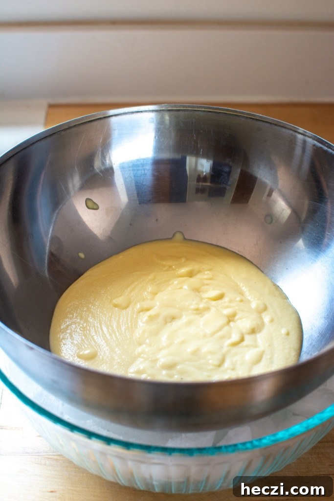 Mexican Cinnamon Ice Cream Recipe — Creamy Horchata-Style Ice Cream 13 The custard before being whipped